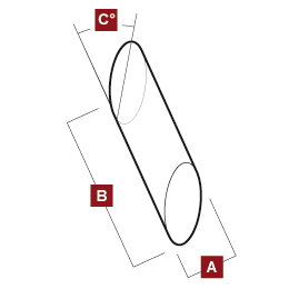 Cylinder oblique cutting 